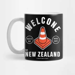 Welcone to New Zealand! (Dark Apparel) Mug